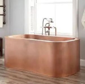 อ่างอาบน้ำเดี่ยวแบบมีขาตั้งทองแดง - Product Image 4