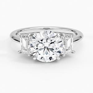 BOJ <b>Ring</b> 0119 Round Cut <b>925</b> <b>Silver</b> Luxe Embrace Prong Setting Solitaire Diamond <b>Ring</b> 2ct D Color VVS1 Moissanite GRA Certified - Product Image 1