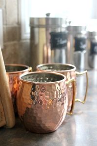 Hammered copper beverage mug collection hidden valley drink <b>cups</b> <b>reusable</b> cocktail mugs premium durable - Product Image 6