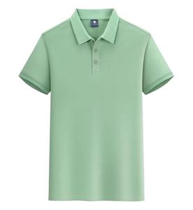 Chemise personnalisée pour homme, 100% coton tricoté, manches courtes, logo sur le devant, respirante, vêtements de golf décontractés, OEM ODM, taille XL - Product Image 1