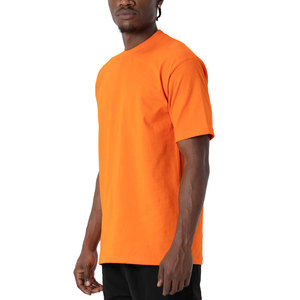 T-shirts personnalisés pour hommes avec logo imprimé et t-shirts vierges 100% coton 300 g/m² style décontracté uni prix de gros - Product Image 4