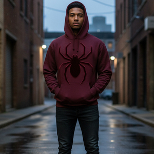 Sudadera con Capucha de Alta Calidad con Estampado Puff para Hombre, Chándal de Forro Polar Pesado, Venta al por Mayor de Ropa Urbana - Product Image 5