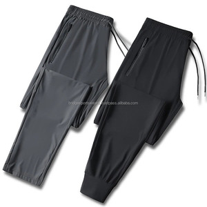 <b>Mens</b> Custom <b>Jogger</b> Sweatpants Washed Loose Fit 100% <b>Polyester</b> Canvas Drawstring - Product Image 1