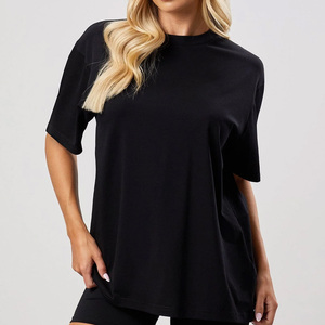 T-shirts de sport pour femmes, coton et polyester, coupe ajustée, impression de logo personnalisée, vente en gros - Product Image 1