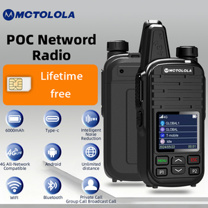 Talkie-walkie PoC 2G 3G <span class=keywords><strong>4G</strong></span> avec <span class=keywords><strong>carte</strong></span> SIM gratuite à vie, talkie-walkie sans fil, plateforme gratuite, <span class=keywords><strong>couverture</strong></span> Wi-Fi 5000 kilomètres - Product Image 1