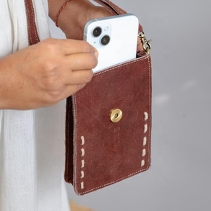 Bolso bandolera de cuero de ante genuino de calidad superior para mujer, vestido bohemio de estilo Vintage de alta moda para mujer, verano multiusos - Product Image 6