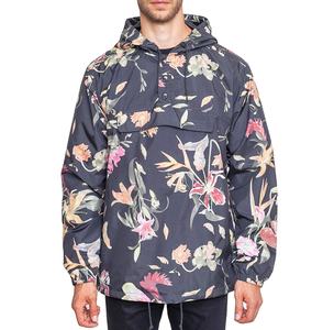 Chaqueta cortavientos de nailon para hombre hecha a medida, chaqueta de talla grande con estampado de flores de verano, chaqueta de nailon con tinte anudado de secado rápido - Product Image 5