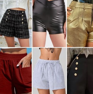 Nuevos Shorts de Cintura Alta para Mujer, Estilo Vintage, 100% Algodón, Corte Regular Informal, Shorts de Playa para Chicas, Cintura Elástica - Product Image 6