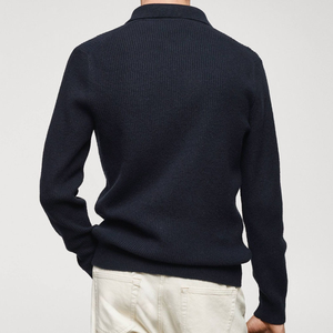 Camisa Polo de Manga Larga para Hombre, Estilo Old Money, Alta Calidad, Corte Regular, 100% Algodón, Ropa Vintage Personalizada al por Mayor, MOQ Bajo, Precio Económico - Product Image 3