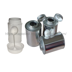 High Quality 100ml PVC/<b>UPVC</b>/CPVC <b>Adhesive</b> with Brush Metal Plastic Tinplate Cans Packing Iron Screw Cap Durable Empty Features - Product Image 1
