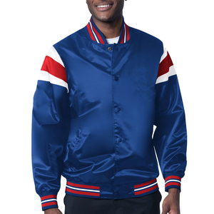 Veste en satin bleu pour homme, style preppy, col rabattu, manches classiques, simple boutonnage, en polyester - Product Image 6