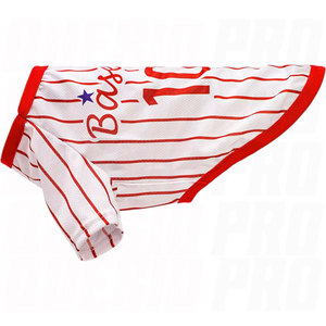 Sleeveless Baseball Style Dog <b>Shirt</b> Comfortable <b>Polyester</b> Pet Apparel with Breathable Stretchy Fabric Fit Small Medium Large - Product Image 2