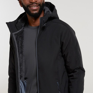 Chaqueta Softshell de Moda para Hombre con Capucha, de Alta Calidad, Impermeable, Cortavientos y de Secado Rápido para Invierno, Venta al Por Mayor - Product Image 4