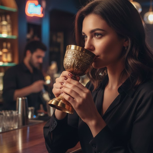 Copa de Vino de Latón de Última Colección |   Copa de Vino Real Hecha a Mano |   Cáliz Decorativo Medieval, Colección de Regalos de Lujo Vintage - Product Image 2