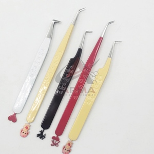 Pince à épiler pour extensions de cils en acier inoxydable, prix de gros, vente chaude, étiquette privée, conception CNC personnalisée, précision et durabilité - Product Image 5