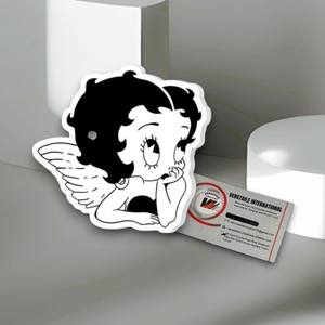 Paleta de Extensión de Pestañas Magnética Personalizada en Blanco y Negro con Diseño de Betty Boop, Nueva Paleta de Pestañas Acrílicas con Forma de Flor y Diamante, Herramientas de Belleza para Artistas - Product Image 3