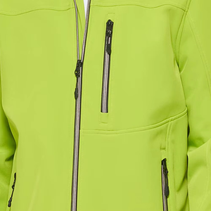 Veste softshell personnalisée avec logo, vêtements d'extérieur de haute qualité, coupe-vent imperméable, respirante, en polyester, pour homme - Product Image 3