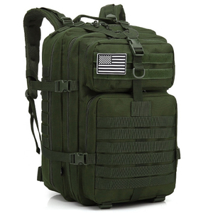 Sac à dos de voyage extérieur violet 45L, style Molle, imperméable, robuste, pour randonnée, camping, trekking, sac à dos pour ordinateur portable, multi-poches - Product Image 3