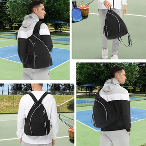 Top Trending Customizable Neoprene Sports <b>Backpack</b> with Pickleball Tennis Racket Storage for Gym Use Features Customizable Logo - Product Image 6