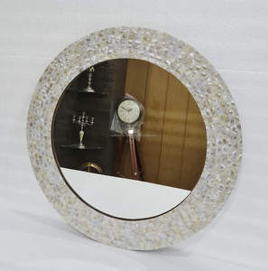 Marco de espejo de pared de madre perla elegante y lujoso para decoración del hogar espejo MOP de Falak World Export - Product Image 4