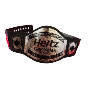 Cinturón de Lucha Libre Personalizado Hertz Car Sales Champion, Cinturón de Venta Personalizado de Alta Resistencia para Logradores - Product Image 6
