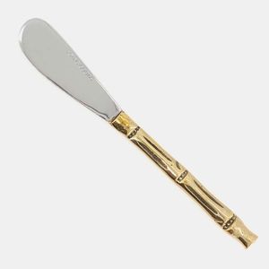 Elegant Brass Butter <b>Knife</b> Smooth Edge Spreader Butter Cheese Jam <b>Bread</b> Durable Handmade Kitchen Tool Premium Tableware Design - Product Image 4