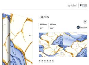Collection de porcelaine finition brillante Radiant Gloss 800x1600 1200x1800 750x1500mm Conçue pour amplifier la luminosité intérieure avec une finition lisse - Product Image 3