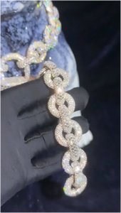 Collar con Colgante de Llave y Candado Personalizable de Plata de Ley 925 con Incrustaciones de Moissanita, Certificado GRA, Cadena de Burbujas Estilo Hip Hop para Hombre, Marca CONCEPTION - Product Image 3