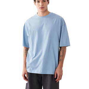 T-shirt homme grande taille 100% coton, dernier design, séchage rapide et durable pour les activités de plein air, coupe ample, imprimé. - Product Image 1