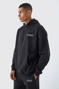 <b>Mens</b> Solid Teal Blue Custom Logo <b>Pullover</b> Hoodie and Matching Jogger Sweatpants Tracksuit OEM ODM Wholesale Apparel - Product Image 6