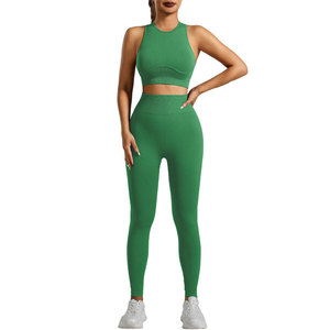 Conjunto de Yoga para Levantar Glúteos, Leggings con Efecto Push-Up, Sujetador Deportivo, Conjunto para Gimnasio y Entrenamiento - Product Image 1