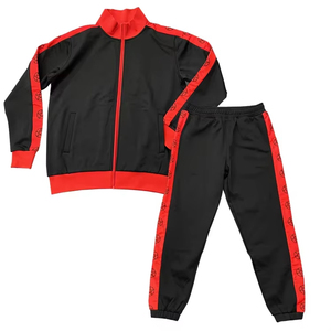 Custom Design Sweatshirt Sublimation Print Training Gym Breathable Embroidered <b>Jacket</b> Pants Set Tracksuit - Product Image 1