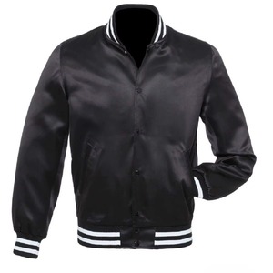 Men's <b>Purple</b> <b>Varsity</b> <b>Jacket</b> Solid Color Button Closure Casual Bomber Coat Autumn Wear Regular Fit Turn-down Collar - Product Image 2