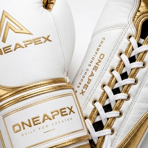 Guantes de Boxeo Blancos y Dorados, Guantes de Entrenamiento Profesional, Guantes de Boxeo Acolchados, Logotipo Personalizado OEM, Guantes Deportivos al por Mayor - Product Image 3