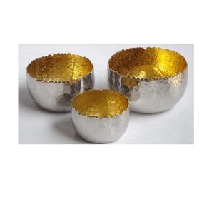 Aluminum <b>T</b> <b>Light</b> Votive With Ceramic Finish Hammered Patterns Coloured Votive Home Diwali Festive Votive Decoration Metal Crafts - Product Image 6