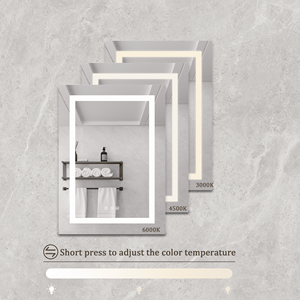 Armadietto a Specchio LED da Bagno da Parete 20 X 28 Pollici, Antiappannamento, Impermeabile, con 28 Luci LED - Product Image 1