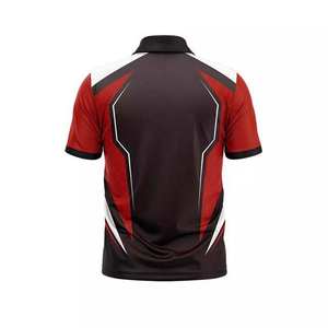 Camisetas Polo para Hombre Sublimadas de Algodón de Alta Calidad en Color Naranja y Negro, Estilo Nuevo, Transpirables, Casuales, Lisas - Product Image 6
