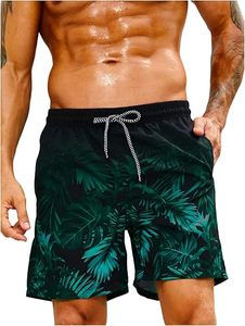 Shorts de Baño para Hombre con Estampado de Tortuga, Elásticos, de Poliéster/Algodón, Secado Rápido, Cintura con Cordón, Ropa de Playa Informal - Product Image 4