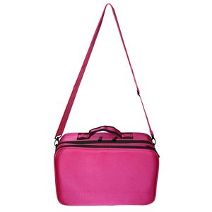 Borsa da Viaggio Professionale Portatile Multistrato ad Alta Capacità per Trucchi con Tracolla, Formato Piccolo - Borse e Astucci Cosmetici YF - Product Image 6