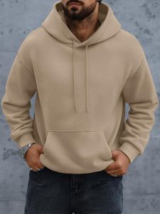 Sudadera con Capucha Personalizada para Hombre, Sudadera Lisa con Capucha, Sudadera de Forro Polar Grueso, Bolsillo Tipo Canguro, 100% Mezcla de Algodón, Corte Holgado - Product Image 6
