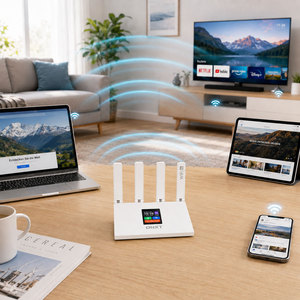 DNXT 4g lte wifi router LTE Cat4 2.4GHz 4g router with sim card WiFi6 300Mbps modem sim card LCD AP modem internet Home Use - Product Image 3