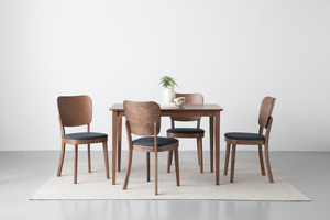 Modern Minimalist Wooden Flatpack Rectangular <b>Dining</b> <b>Table</b> with Durable Rubberwood Base for Hospitality and Home Use - Product Image 5
