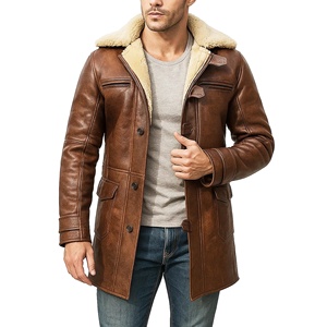 Chaqueta de cuero para hombre al por mayor - Product Image 6