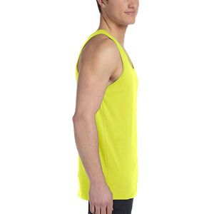 Débardeurs pour hommes respirants, personnalisables en couleur, grandes tailles, 100% coton, polyester, tricotés, séchage rapide, conception de logo personnalisé OEM, fitness - Product Image 4
