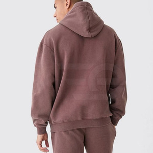 Conjuntos Deportivos con Capucha para Hombre, Ropa Deportiva Informal Moderna de Invierno, para Gimnasio, Entrenamiento al Aire Libre, 100% Algodón, Ligera - Product Image 3