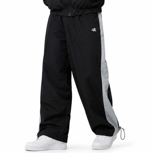 Custom Branding <b>jacket</b> for <b>men</b> Retro Windbreaker Sweatpants <b>Reflective</b> Piping Athletic Outerwear Wholesale Quality Clothing - Product Image 5