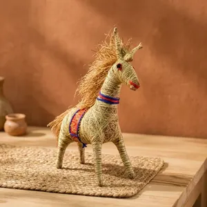 Decoración de Mesa de Estilo Bohemio Rústico Hecha a Mano con Paja, para el Hogar, para Sala de Estar, Uso en Interiores - Product Image 3
