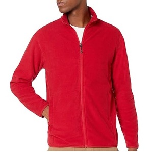 Chaqueta Softshell Roja para Hombre, Chaqueta de Forro Polar Suave para Exteriores, Resistente al Viento y al Agua, Chaqueta de Senderismo con Forro Polar, Directo de Fábrica - Product Image 1