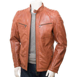 Veste en cuir pour homme, 100% respirante, style streetwear, personnalisable avec étiquette privée, vêtements décontractés, manches longues, imperméable et coupe-vent, vente chaude - Product Image 1