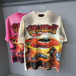 OEM ODM Nouveaux T-shirts unisexes à manches courtes pour l'été, 100% coton, respirants, séchage rapide, écologiques, impression numérique, col rond, coupe classique - Product Image 1